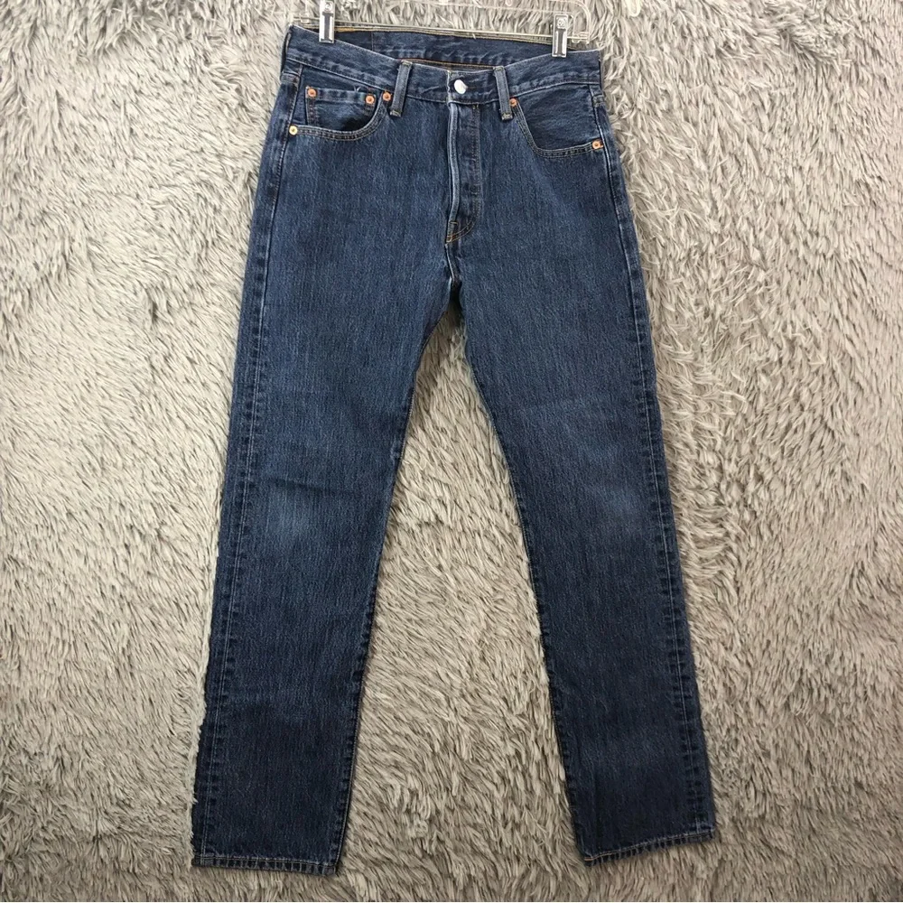 Levis Jeans 501 Vintage Buttonfly Mens 30 Straight Leg